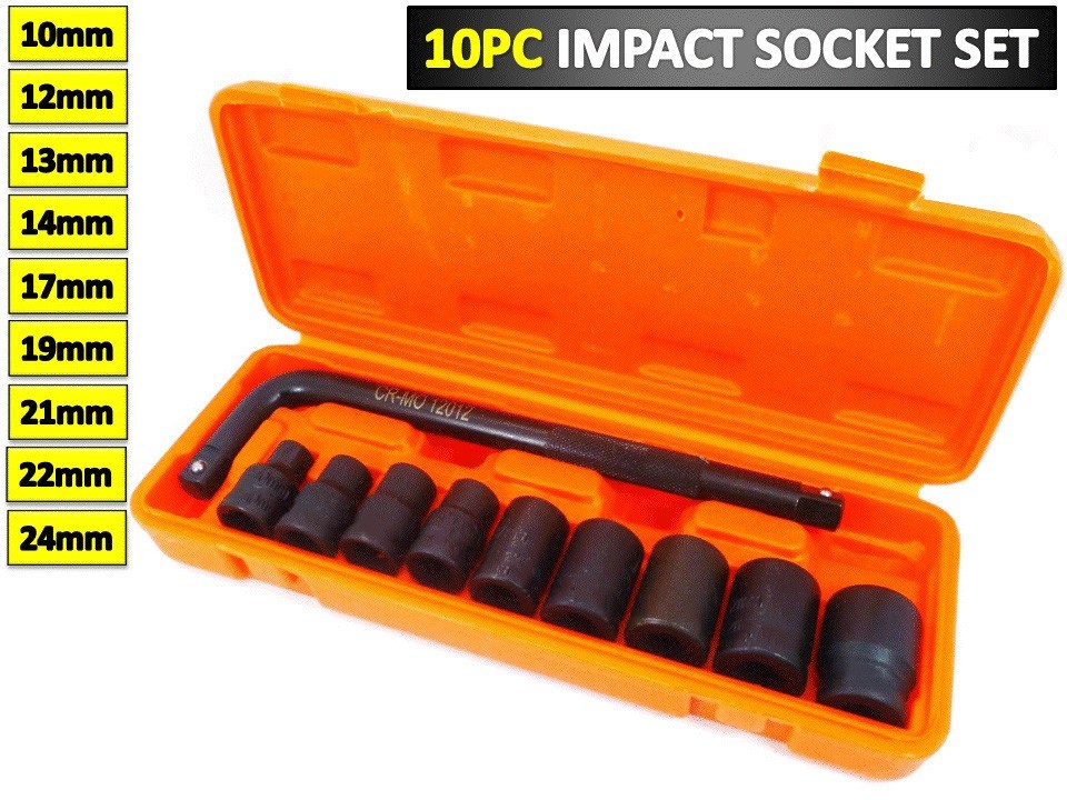 TRUSA DE CHEI TUBULARE CU PRELUNGITOR ANTRENOR 10 PIESE 1/2