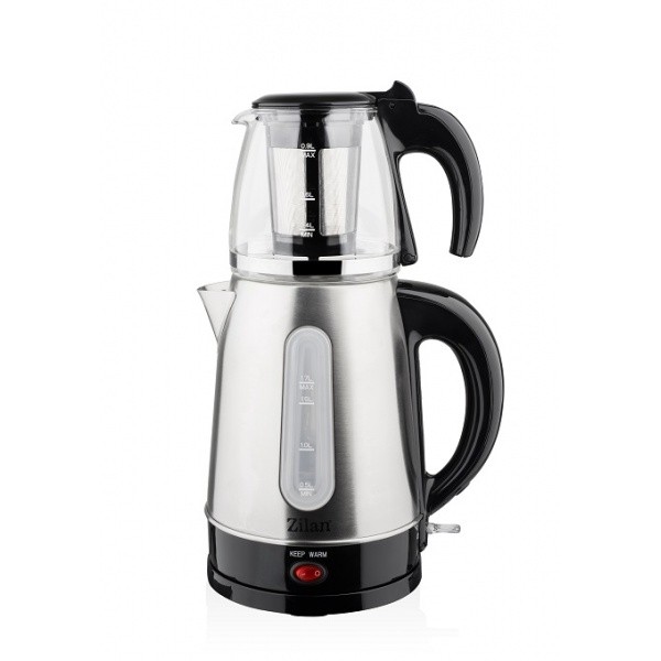Set fierbator electric+ceainic FLORIA ZLN-3581,Inox/Negru Putere 2200W