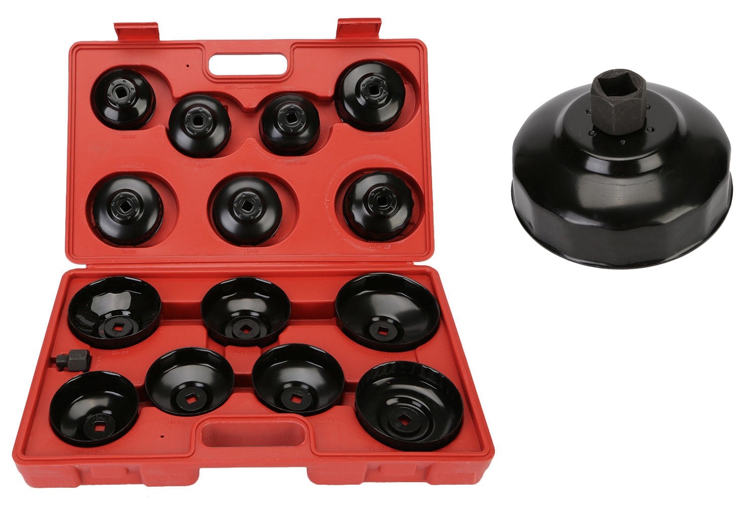 SET TRUSA CHEI DEMONTARE FILTRU ULEI 14 CUPE 65-100 MM