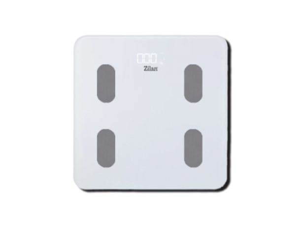 Cantar corporal Zilan ZLN din sticla securizata, capacitate 3-180kg, Aplicatie OKOK, Display LCD