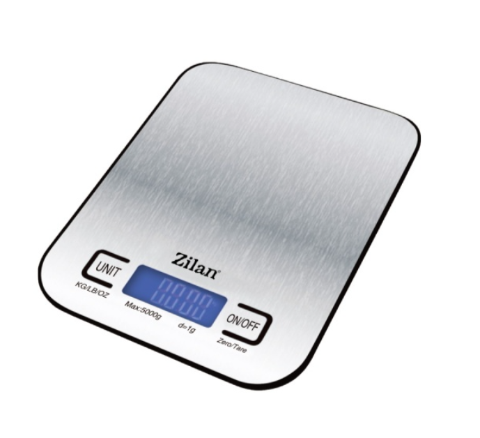 Cantar alimentar digital Zilan ZLN Gri, capacitate 5000g, inchidere automata