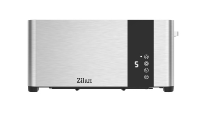 Prajitor de paine Zilan ZLN6234 Argintiun, ecran digital si tactil, putere 1400W, inox