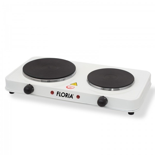 Plita electrica Floria ZLN-2843, 18.5 x 15.5 cm, 2 ochiuri, termostat reglabil
