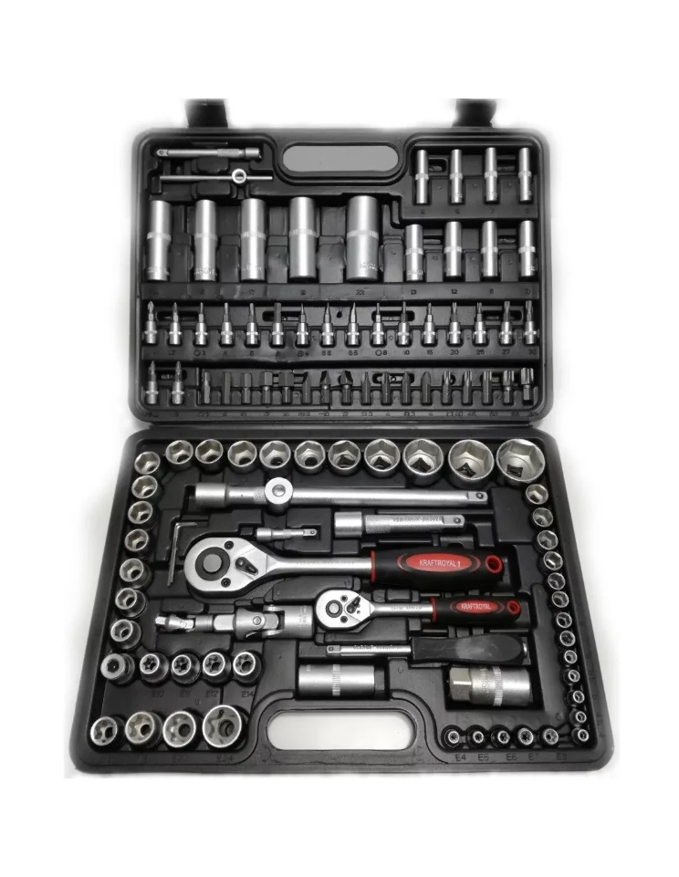 TRUSA PROFESIONALA DE CHEI TUBULARE SI CLICKET 108 PIESE