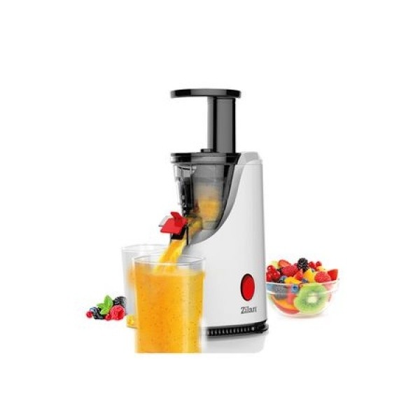 Storcator de fructe si legume cu melc Zilan ZLN-4014, 200 W, 58-65 RPM, Recipient suc 600 ml, Recipient pulpa 600 ml, Functie Reverse