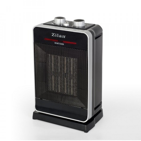 Aeroterma ceramica ZILAN ZLN-3215, Putere 2000W, 2 trepte de reglare temperatura+aer rece, Termostat reglabil, Rezistenta ceramica, Functie oscilatie, Sistem siguranta impotriva rasturnarii si supraincalzirii