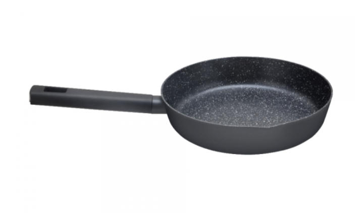 Tigaie Zilan ZLN0928 Negru, invelis din marmura ecologica,diametru 24 cm, 2.4 L