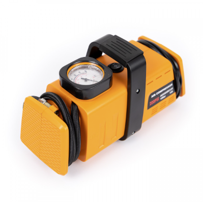 Compresor auto cu manometru, 200 Psi, Alimentare 12V/220V