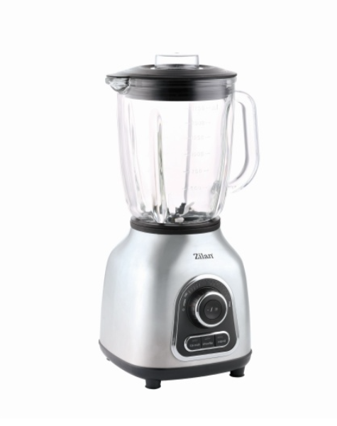Blender Zilan ZLN5596 Inox, putere 1400 W, capacitate 1.75L, viteza ajustabila