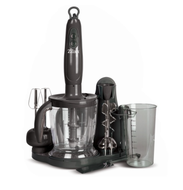 Mixer vertical Zilan ZLN5343 Negru, 700 W, pahar gradat 0.7 l, recipient de miscare 1L, doua viteze