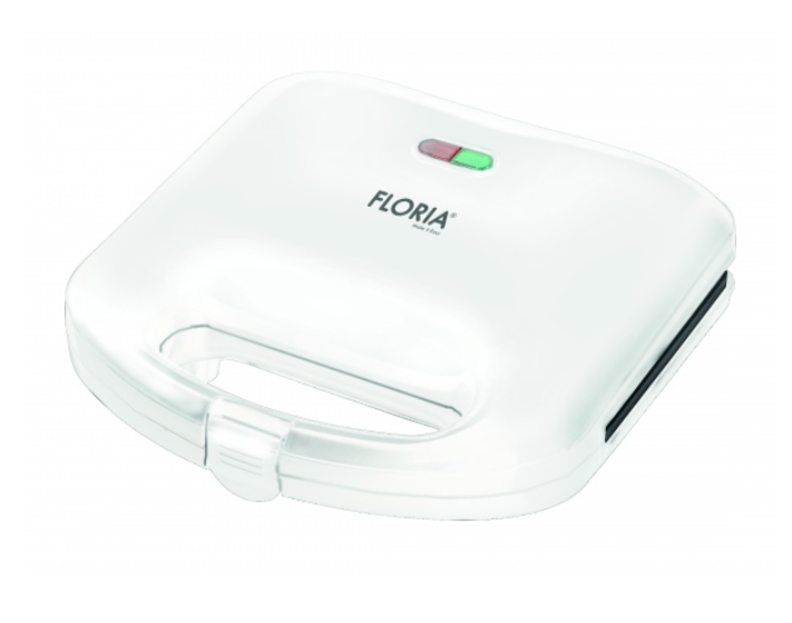Sandwich-maker Floria ZLN-4305, Alb, 750 W, Placi antiaderente model triunghi