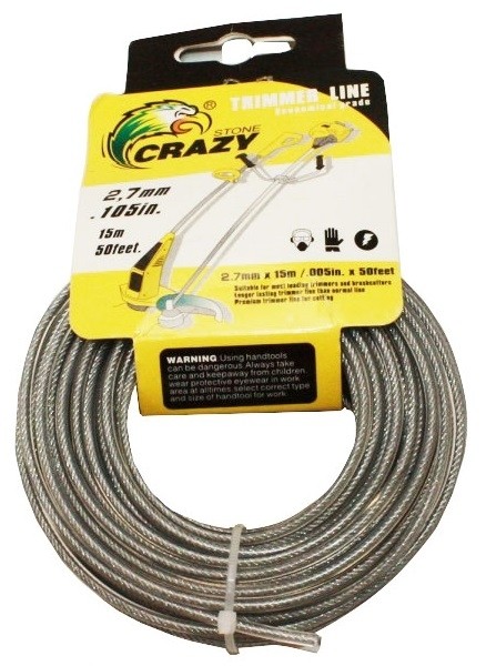 Fir taietor cu insertie metalica 15m - 2.4mm (sectiune rotunda) (MC)