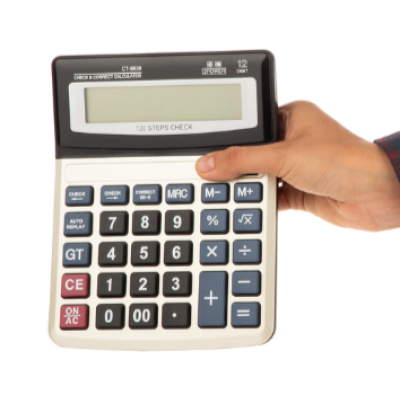 Calculator CT-8838 pentru Birou – 12 Caractere, Funcție Check & Correct, Taste Mari și Afișaj Clar