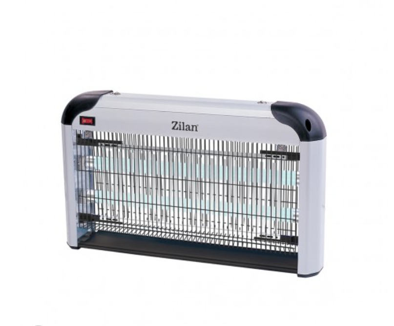 Aparat electric anti-insecte Zilan ZLN7071 Gri, doua lampi cu UV, buton de pornire si oprire