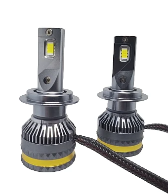 Set 2 becuri auto LED A8, 100W, 15000 Lumeni, Lumina alba 6000k