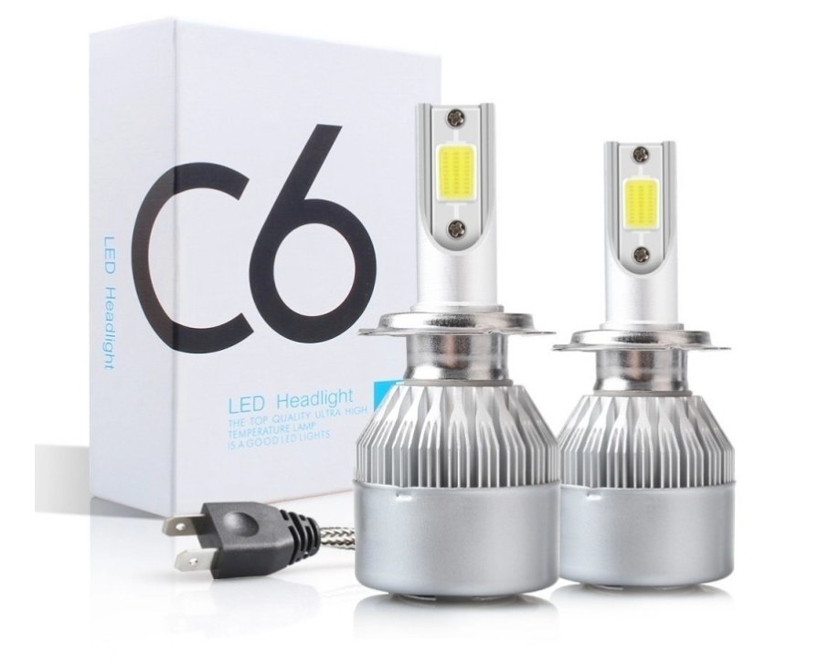Set 2 becuri auto LED C6 6000K