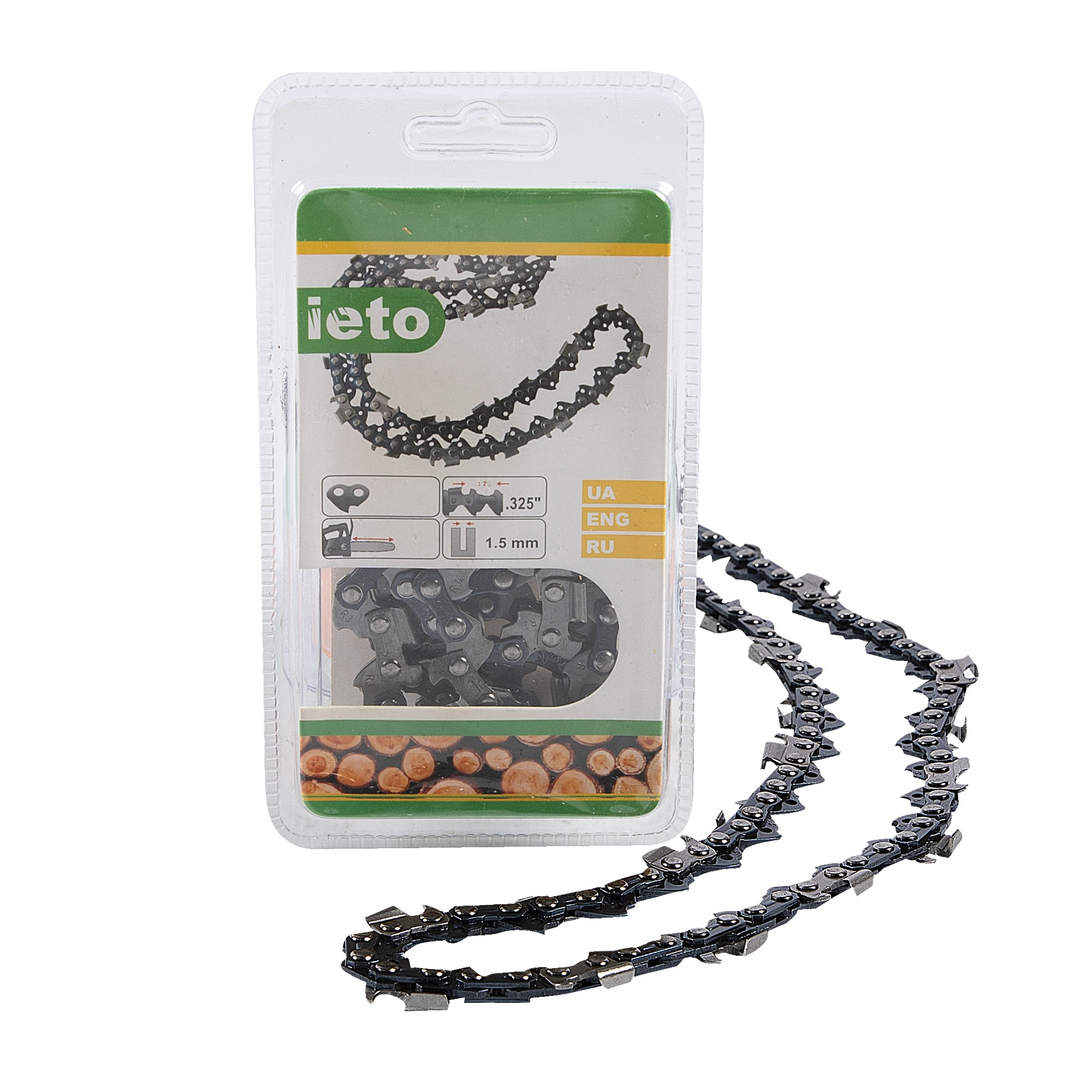 Lant drujba, lungime 16'', pas 0.325'', grosime 1.5mm, 64 pinteni, 32 dinti, semi-chisel