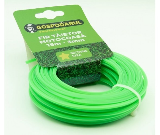Fir taietor 15m - 3mm (sectiune stea) (MC)