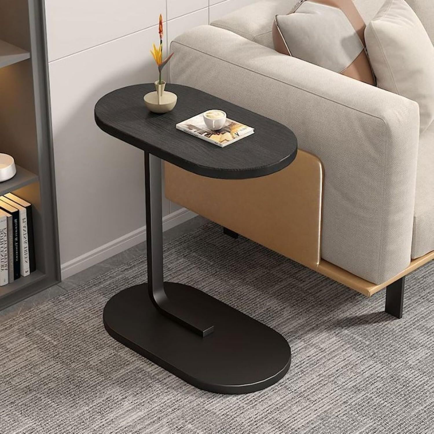 Măsuță de cafea portabilă – design elegant și compact, ușor de mutat, 38 x 28 x 58 cm