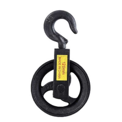 Scripete Negru Rotund – Pentru Ridicare, Tracțiune și Ghidare Cablu