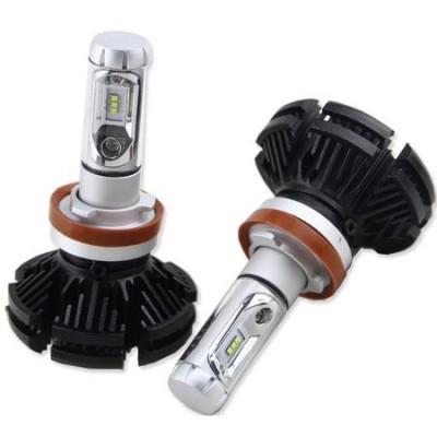 Set 2 becuri led auto X3 H4, putere 50W, 6000 lumeni