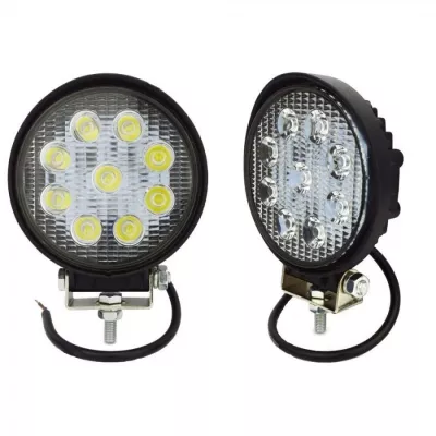 Set 2 Proiector Offroad 9 led 27W ROTUND Auto