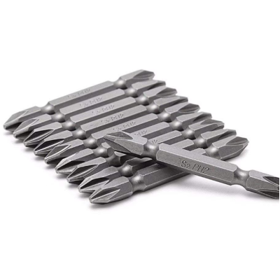 Set 10 Biți Impact PH2 HRC 56-58 – 2 Capete, Durabilitate Profesională