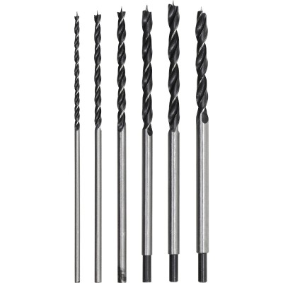 Set 6 burghie lungi 6-14 mm pentru lemn