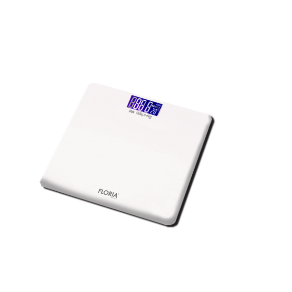 Cantar corporal Floria ZLN din sticla securizata, capacitate 3-180Kg, Display LCD dif culori