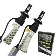 Set 2 Lampi Auto H7 Super Led 60W, 6400 Lumeni, 6500K
