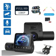 Camera Auto Full Hd 1080P Tripla Monitor 4inch Touchscreen Bord+Habitaclu+Spate 170 Grade