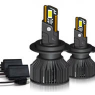 Set 2 becuri LED H4 DK1 180W 6000K Canbus Fara Eroare