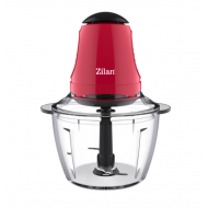 Mini tocator Zilan ZLN5619 Rosu, putere 200W, capacitate 1L, vas din sticla