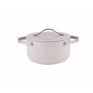 Oala Zilan ZLN0873 din 5 straturi de material, 24 cm diametru, capacitate 5.2l, manere nituite din otel inoxidabil