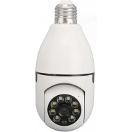 Cameră Panoramică WiFi 360° Tip Bec – Night Vision, Detectare Mișcare, Audio Bidirecțional