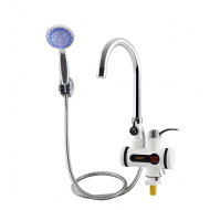 ROBINET ELECTRIC PENTRU INCALZIT APA CU DUS FURTUN + PARA, AFISAJ TEMPERATURA LCD , APA CALDA INSTANT, DEBIT 2L/MIN