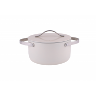 Oala Zilan ZLN0866 din 5 straturi de material, 20 cm diametru, capacitate 2.7l, Otel inoxidabil, Manere nituite