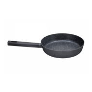 Tigaie Zilan ZLN0928 Negru, invelis din marmura ecologica,diametru 24 cm, 2.4 L