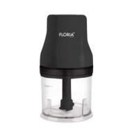 Tocator legume-fructe (chopper) FLORIA ZLN3035, putere 200W, capacitate vas 500 ml, cutit inox, negru