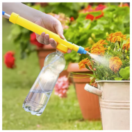 SET 2X Pompe manuale de pulverizare adaptabile pentru sticle pet, duza reglabila si furtun, 28 cm