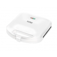 Sandwich Maker Zilan ZLN-0830 Alb, Putere 750W, Placa de tip grill, Antiaderenta, indicator luminos