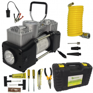 Trusa Compresor auto 12V PREMIUM cu 2 cilindri LIDER MX931