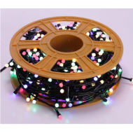 INSTALATIE LUMINOASA MULTICOLORA CU JOCURI DE LUMINI, 100 METRI