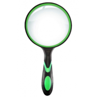 Lupa profesionala cu maner din cauciuc 90mm 4X