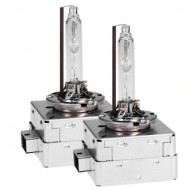 Set 2 becuri Xenon D1R White auto pentru far, suport metalic, 35W, 6000K