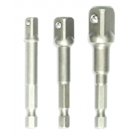 Set 3 adaptoare 1/2, 1/4, 3/8, hex-chei tubulare