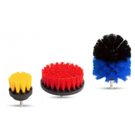 Set 3 perii pentru bormasina, curatare interior/exterior auto