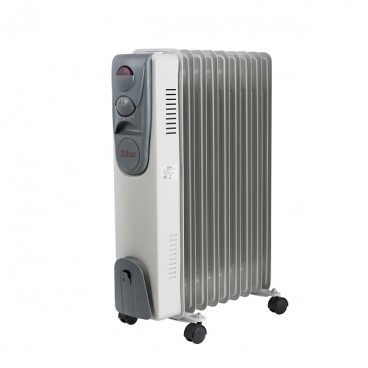 Calorifer electric ZILAN ZLN-2111, 9 elementi, Putere 2000 W, 3 trepte de putere, Termostat de siguranta, Termostat reglabil