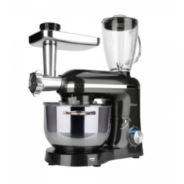 Mixer, blender si masina de tocat 3 in 1 Zilan ZLN1772 Negru, 6+1 nivele de control al vitezei, 1400W