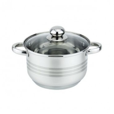 Oala cu capac Floria ZLN-4069, Inox, 24 x 15 cm, 5.5 L